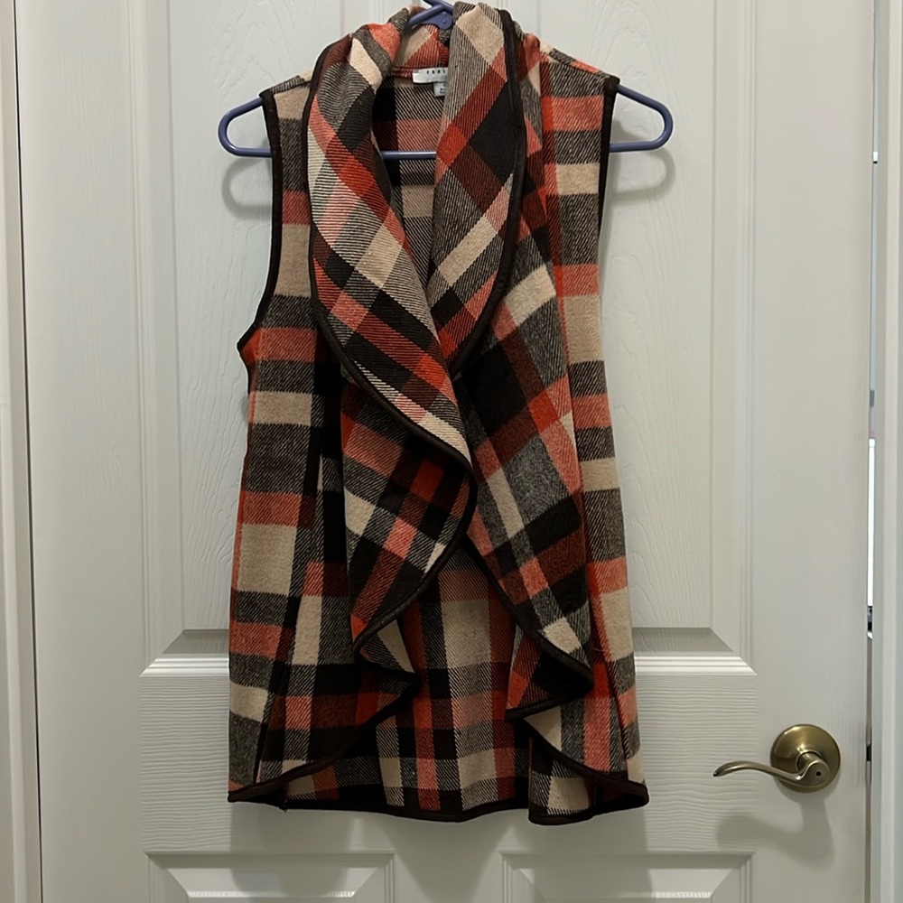 Flannel sweater vest